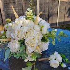 Elegant White Faux Rose