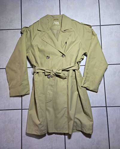Zara girls beige trench - trench, s