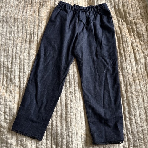 Zara girls navy wool trousers - navy,
