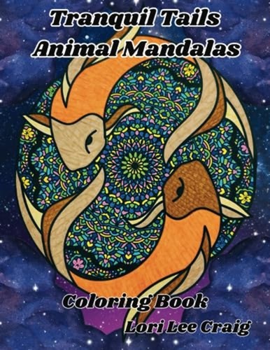 Tranquil tails animal mandalas - tails,