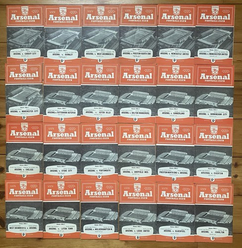 Arsenal home programmes - 24,