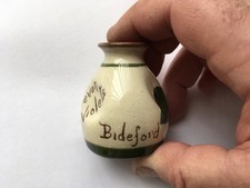 SCARCE C1920 VINTAGE TORQUAY WARE DEVON VIOLETS BIDEFORD PERFUME BOTTLE