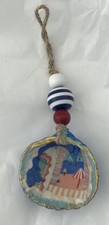 Hanging Shell Hand-Decorated