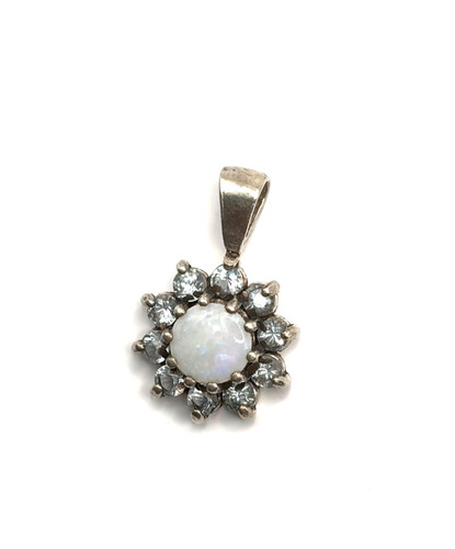 Sterling silver white fire - white,
