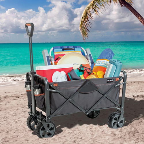 Steel folding garden trolley - folding,