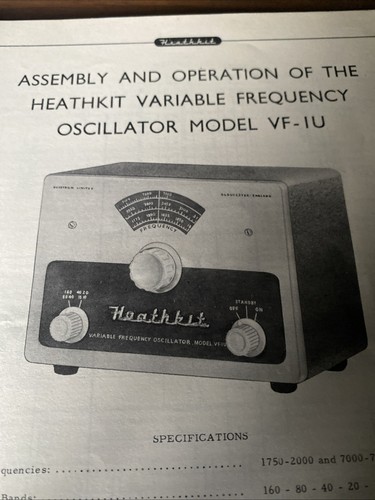 Variable frequency oscillator - variable,