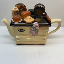 TEAPOTTERY BAKING DAY LARGE AGA STYLE TEAPOT CREAM (MISSING LID)