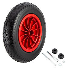 14 Inch 3.50-8 Puncture Proof Solid Tyre Heavy Duty Wheelbarrow Trolley Wheel UK