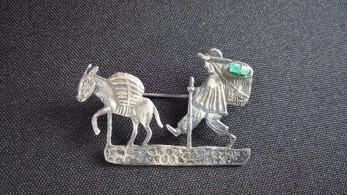 Vintage tarnished silver