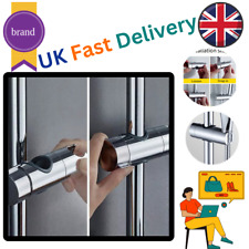 Universal Adjustable Shower Rail Head Slider Holder Base Bracket Chrome ABS