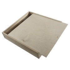 Large Square Lidded Wooden