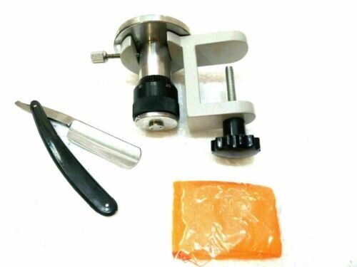 Hand operated table - , microtome