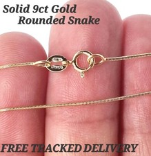9 ct Gold Chain Necklace – 375 Hallmarked – Curb, Rolo, Snake, Box, Singapore
