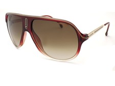 Carrera Safari65 Sunglasses Brown Burgundy Gold w/ Brown Gradient Lenses 7W5 HA