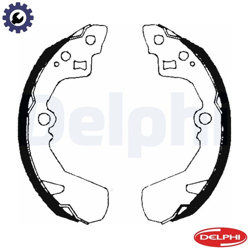 Brake shoe set - ls1685, for