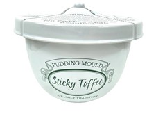 Lakeland Sticky Toffee Pudding Mould Quick Ceramic With Lid Top Rope Excellent 