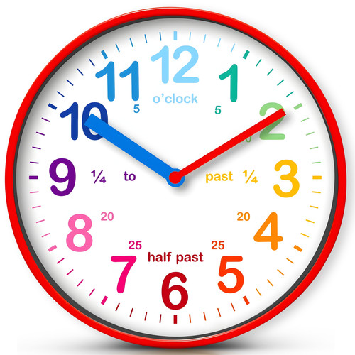 Large wall clock - big, numerals