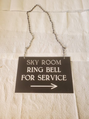 Plastic sign sky room - sign,