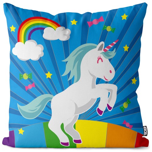 Unicorn candy cushion - unicorn,