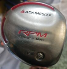 Adams Golf RPM Titanium 460cc Draw 11.5° Driver Aldila Nv Shaft 65R + Cover Vgc 