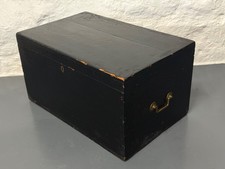 Vintage Black Painted Wooden