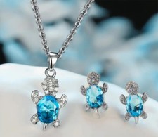 Turtle Jewelry Set – Blue