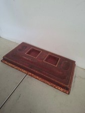 Vintage antique leather tidy - leather,