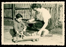 Boy 1962 with Toy Truck Truck