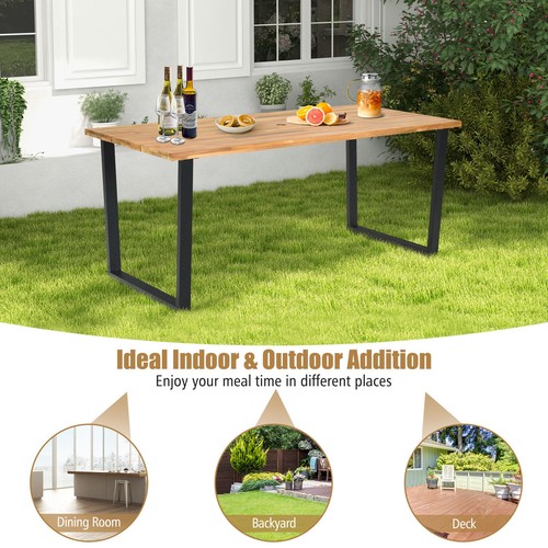 Acacia wood table - acacia, table-natural