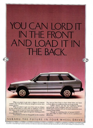 Original 1988 advert - 1988, subaru