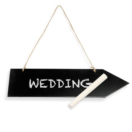 Wooden blackboard arrow - wooden,