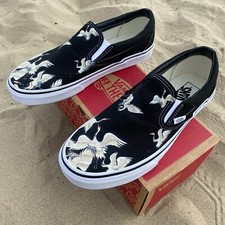 Cranes on Vans Slip On Shoes