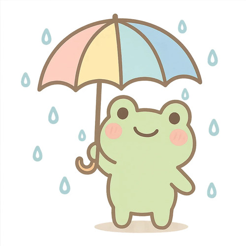 Funny frog car sticker - 6x,