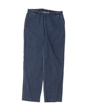 ORVIS Mens Straight Jeans Medium W36 L30 Blue Cotton BW06