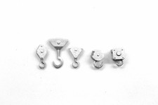 Small Crane Hooks Pulley Blocks - UNPAINTED - 1:76 OO Gauge Model Railway