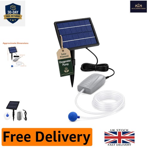 Solar pond oxygenator - air, pump