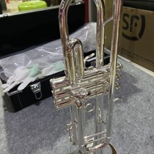 New silver plated trumpet - plated,