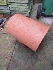 Terracotta Clay Chimney Cap Flue Vent/Cowl Bonnet 1/2 Round