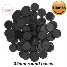 100pcs 32mm Round Bases Table