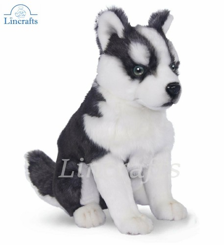 Hansa sitting husky pup 7511 - husky,