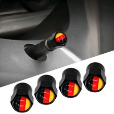 4× German Germany Flag Tyre Valve Dust Cap Car Wheel Tire Valve Stem Covers Cap