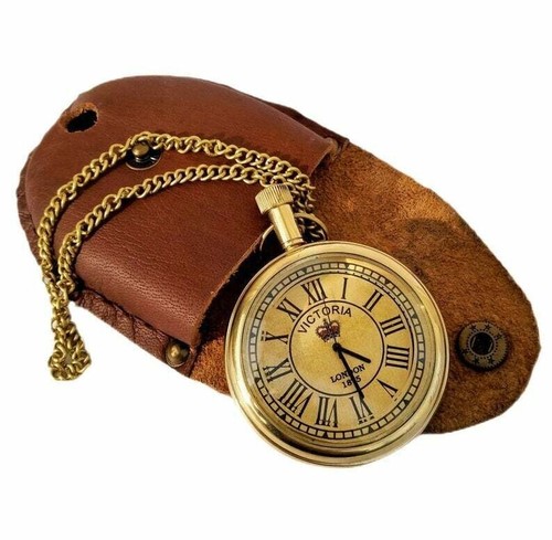 Brass pocket watch chain - brass,
