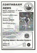 Stirling Albion v Berwick