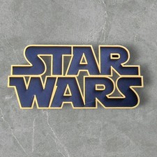 Logo Sign Plaque 3D Wall Art  Compatible Star Wars Room Decor Fan Gift Retro