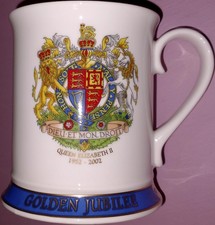 New mug: Queen Elizabeth II Golden Jubilee by Ringtons. Never used.