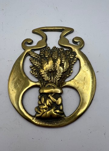 Antique brass horse - brass, –