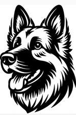 6 Inch Alsatian Medium vinyl