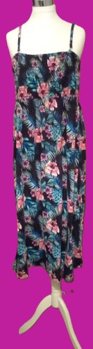 Black tropical print empire - tropical,