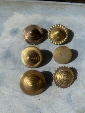 Collection Of vintage Brass horse harness Bridle rosettes