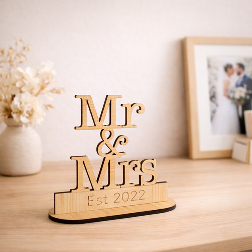 Personalised wooden wedding - wooden,